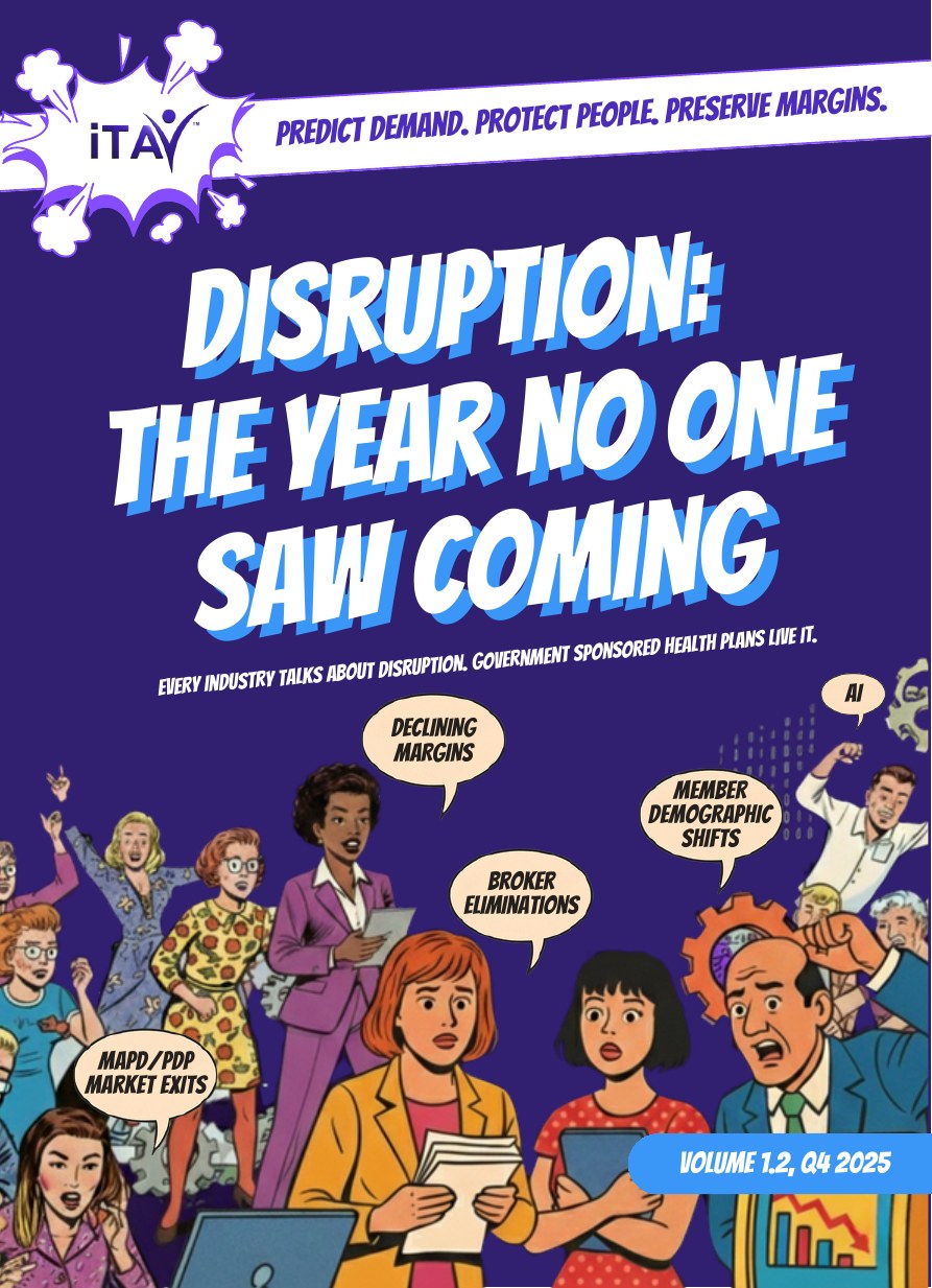 iTAV Comic Volume 1 cover, Disruption: The Year No One Saw Coming